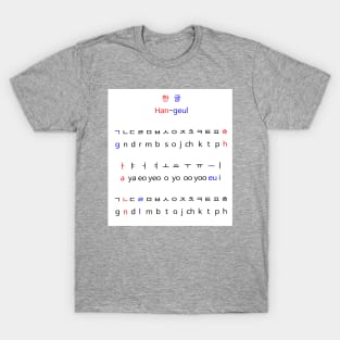 Hangul t shirt best sale